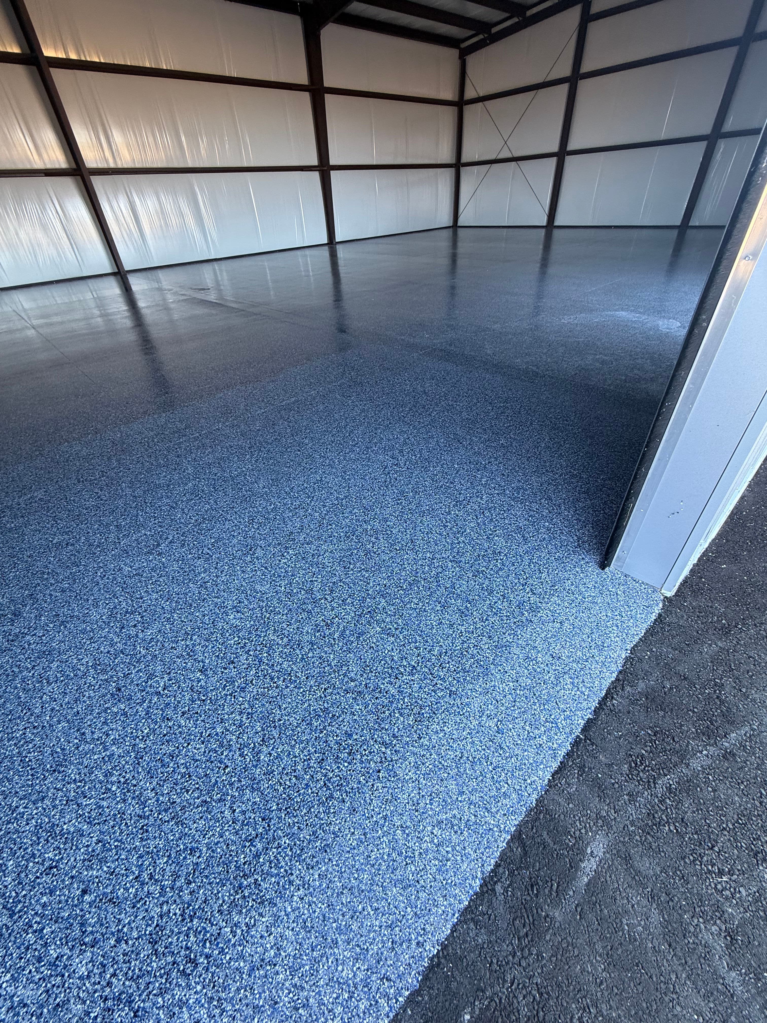 Project Lodi Shop Floor Coating with Orbit Blend Flake Epoxy image