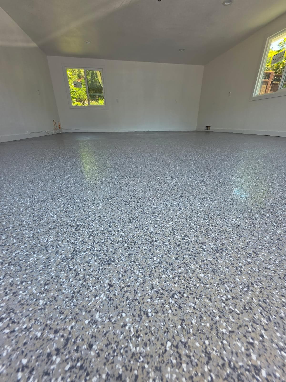 Flake Epoxy Garage Floor Coating Completed in Orinda image