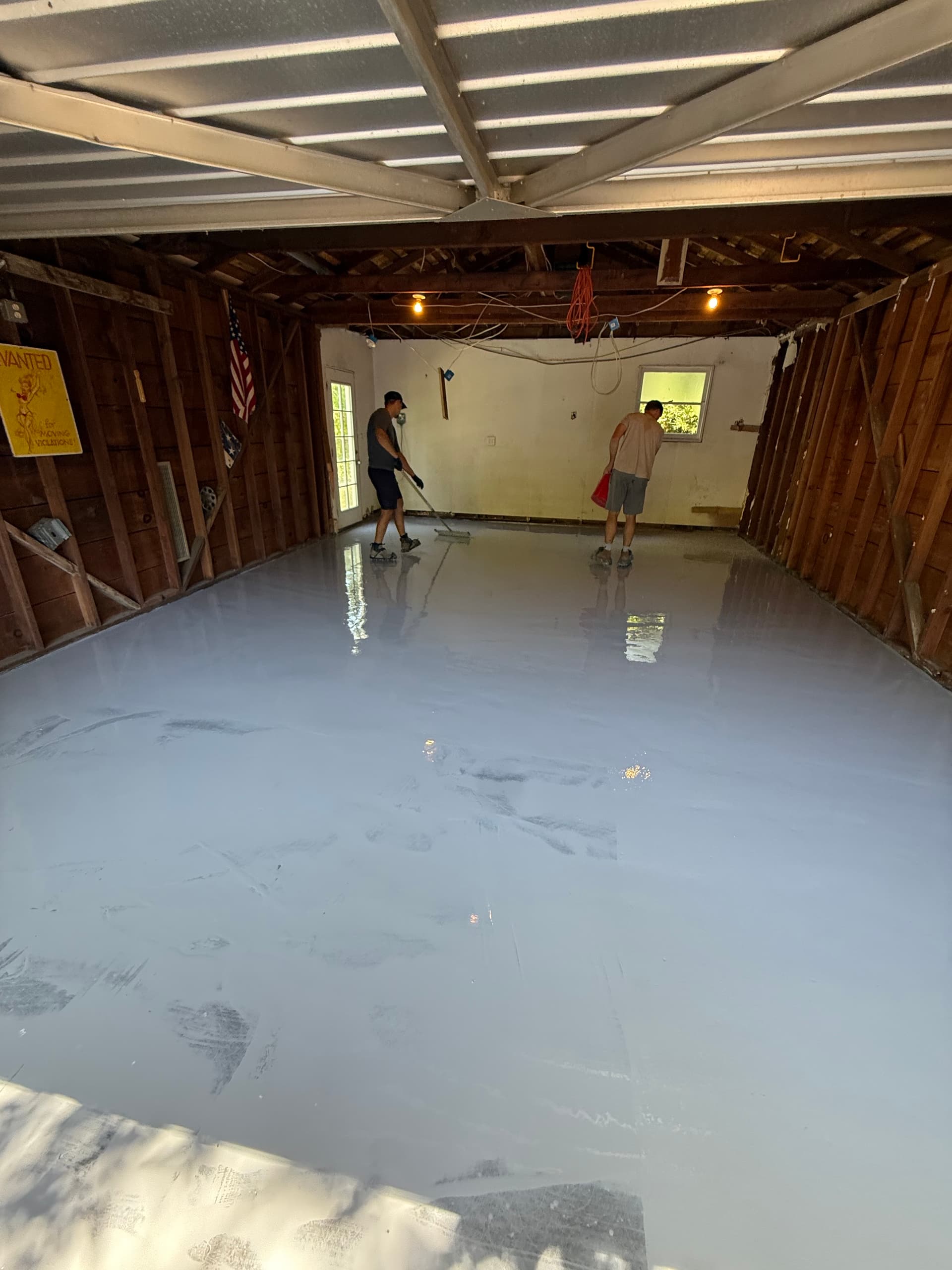 Gallery photos for Flake Epoxy Garage Floor Coating in Land Park Sacramento: Image #1