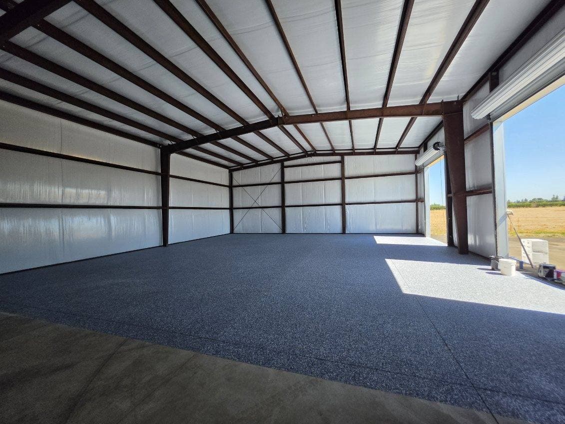 Gallery photos for 2,550 Sq Ft Shop Floor Coated with Flake Epoxy in Lodi CA: Image #3
