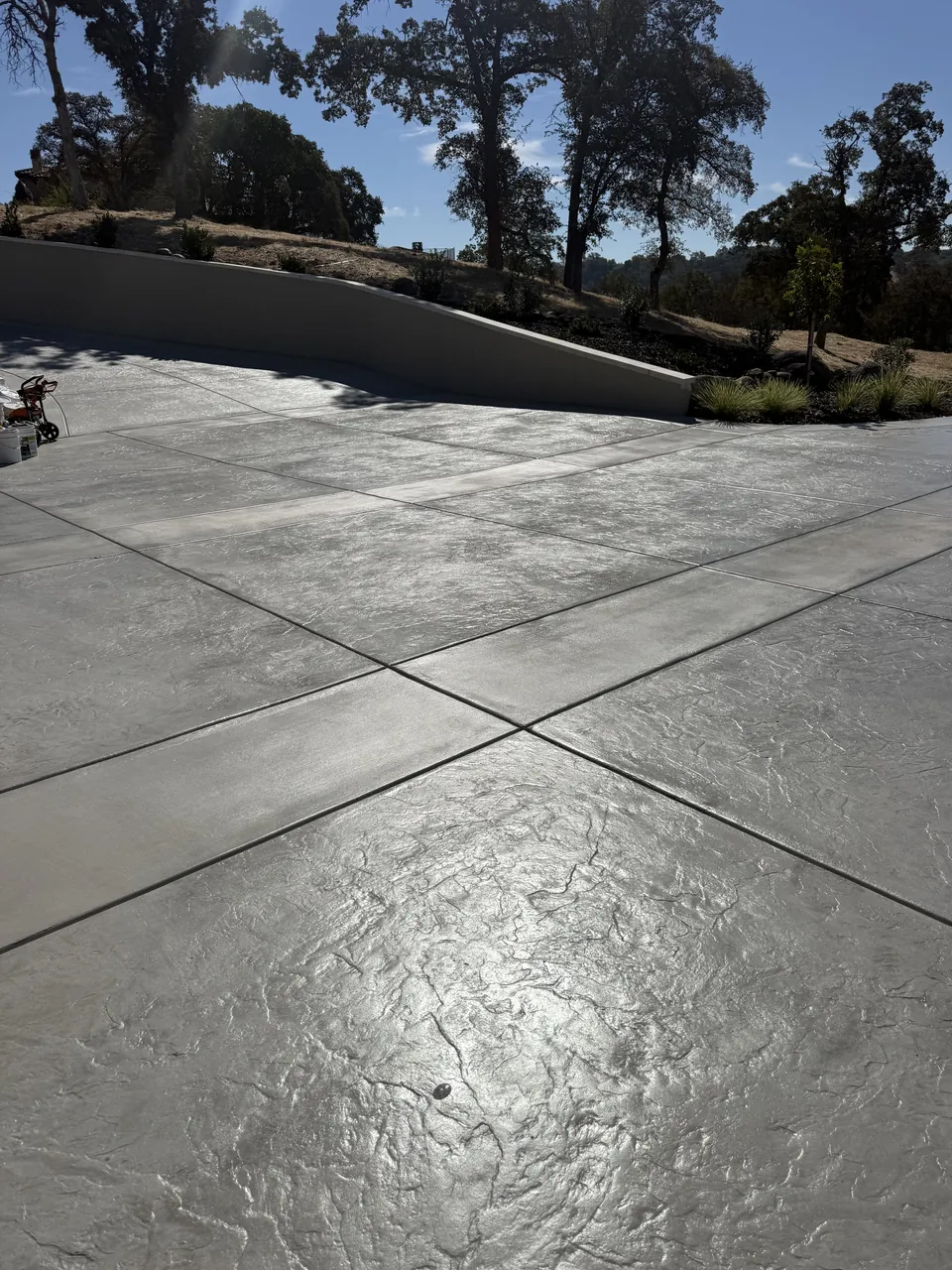 After: cleaned and sealed concrete in the same Lincoln project